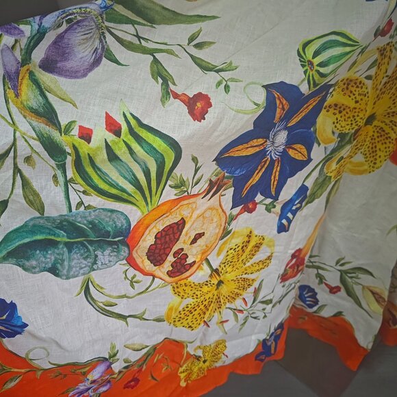 Alemais Erames floral pattern square-necked linen halter dress - Picture 10 of 12